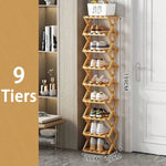 étagère pliante chaussures bois naturel moderne rangement entrée sans installationversible