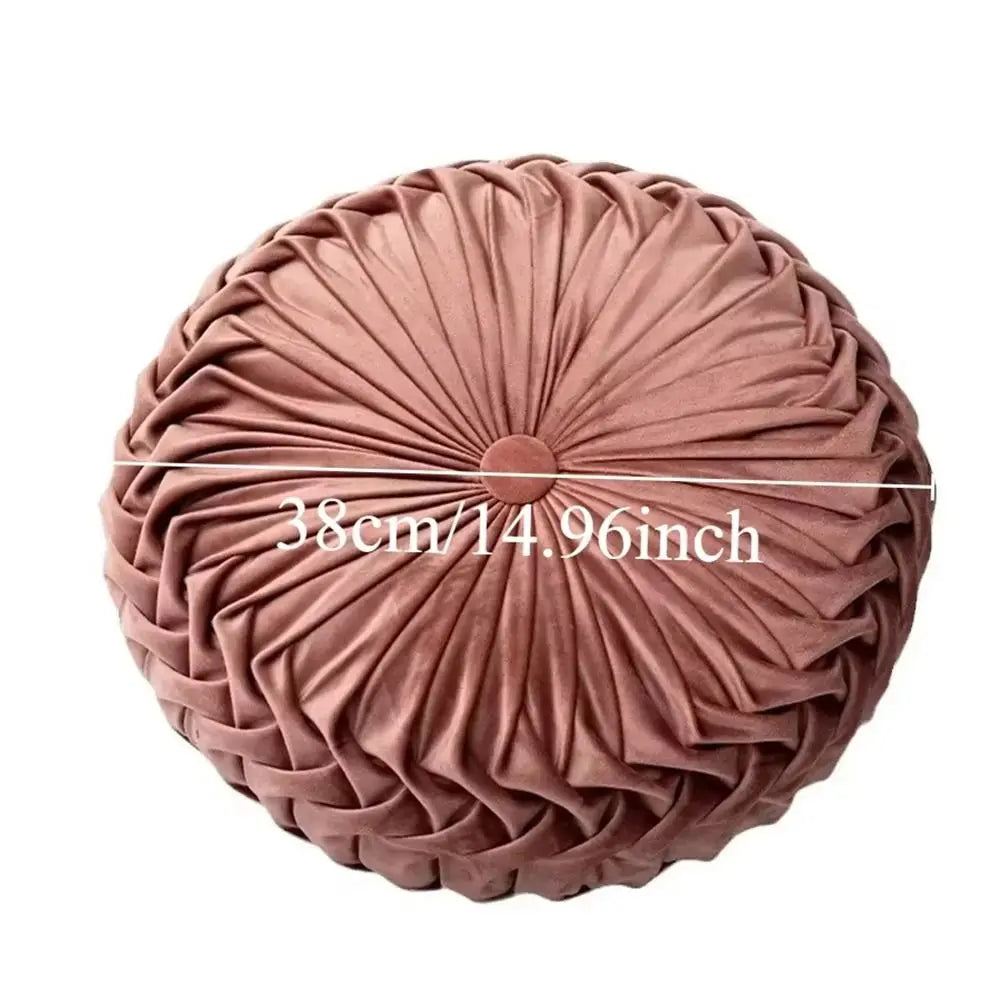coussin rond plissé durable coton respirant anti décubitus orange rouge vert rose gris bleu