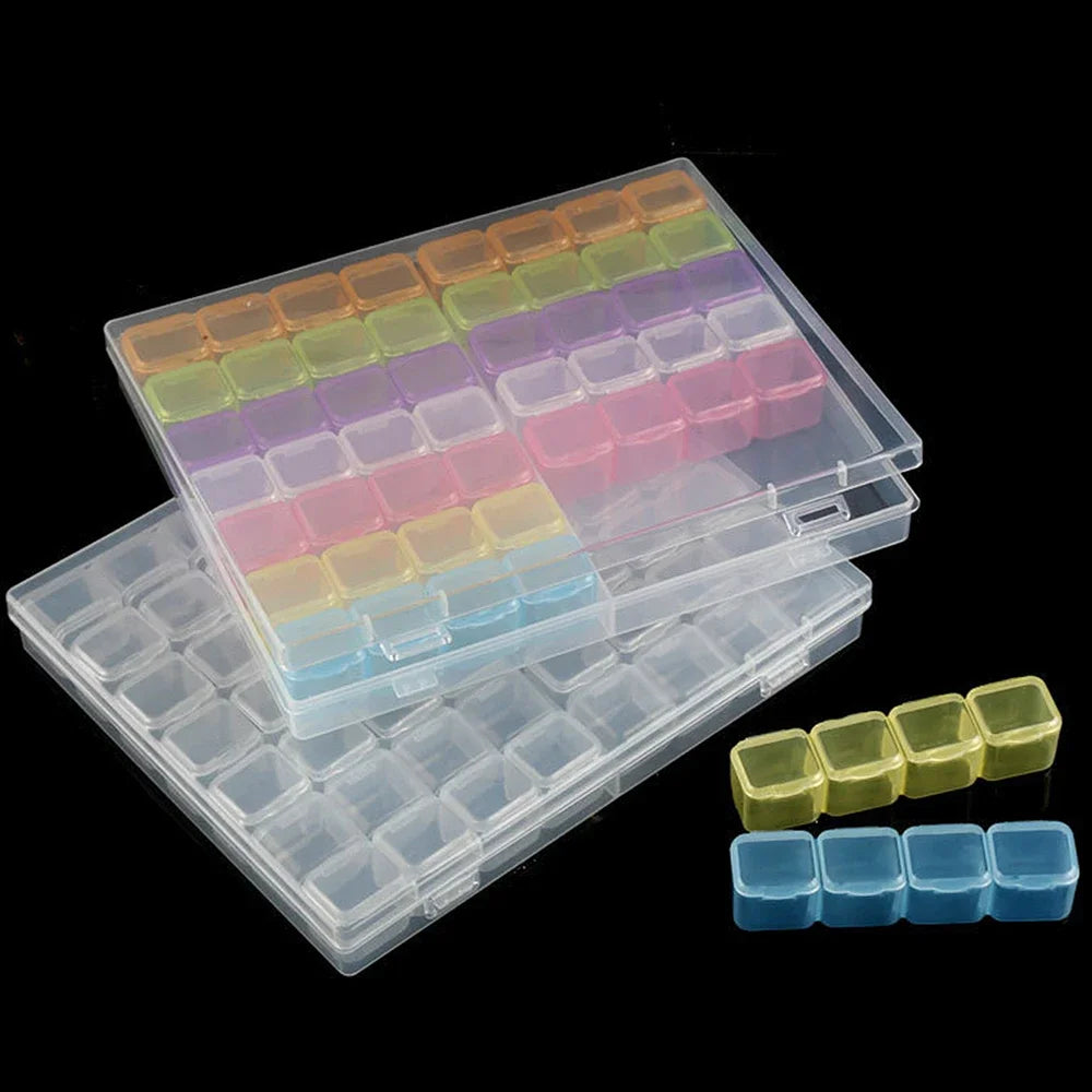 boîtes rangement bijoux transparentes modernes compartiments poignées organisation accessoires diy mosaïque.storage