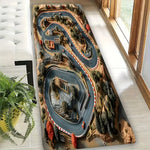 tapis moderne circuit automobile motifs paysagers doux antidérapant vert gris rouge