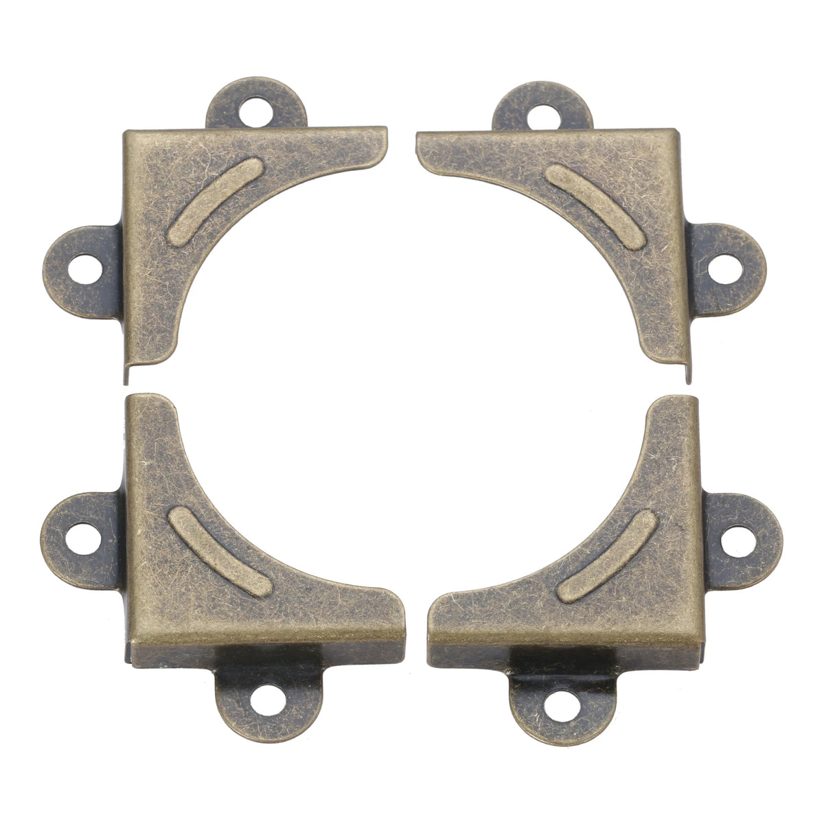 protections angle bois bronze vieilli effet vieil age vintage rustique fixations vis incluses