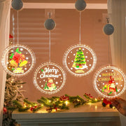 Décoration de Noël lumineuse LED Père Noël et arbre - Décoration intérieure et extérieure originale