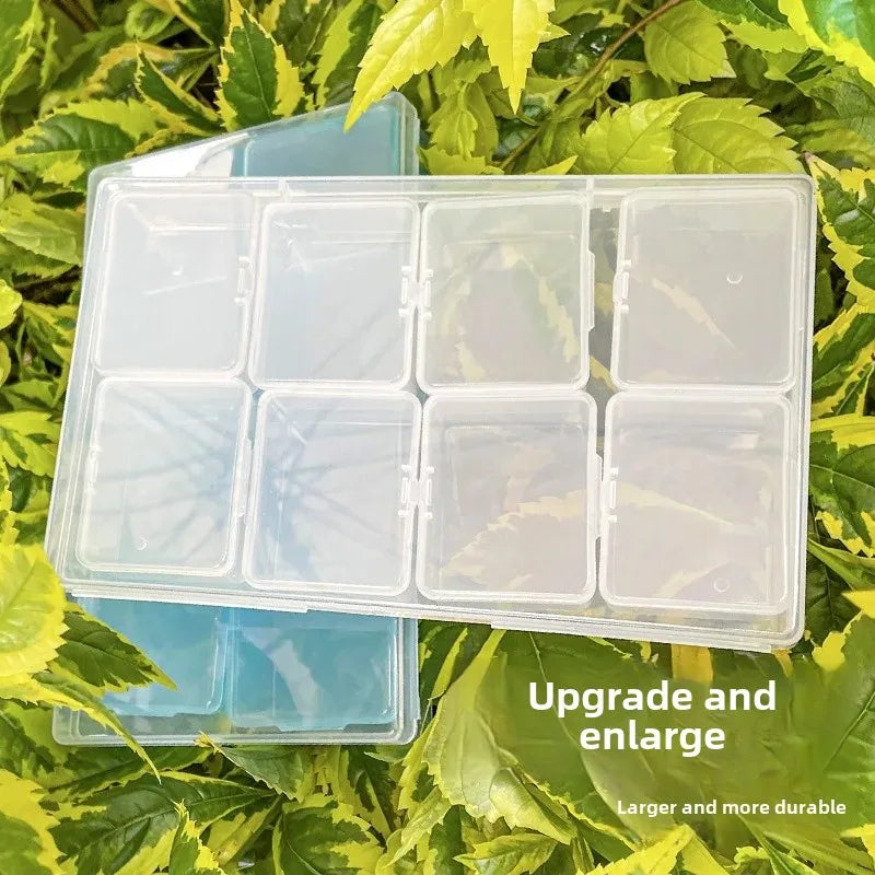 boîte rangement bijoux transparent grands compartiments 28 petits compartiments clips