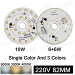 plaque led sans ballast 6w 10w 12w 15w blanc 3000k 4000k 6000k moderne 44mm