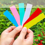 étiquettes jardinage adhésives blanc jaune vert rose bleu rouge classiques 1cm 5cmétaqs jardinétaqs horticolesétaqs