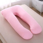 coussin maternité bleu clair forme polyester coton massage voyage literie allaitement