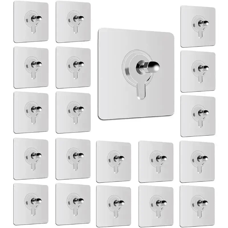 porte serviettes adhésifs chrome modernes suspension murale 12 pièces auto fixation