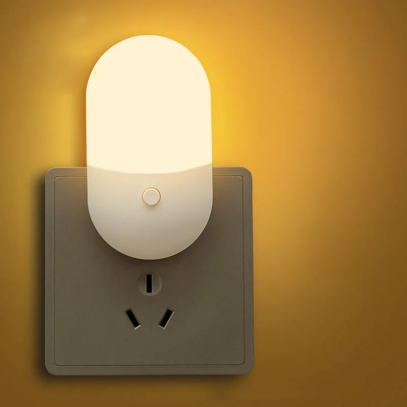 lampe nuit veilleuse led blanc moderne interrupteur tactile 3v 60lm abs adhésif chambre salon