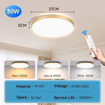 plafonnier led blanc doré moderne télécommande 30w 40w 50w étanche