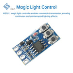 contrôleur lumière led rgb ws2812 3canaux scintillement moderne imprimé bleu opaque