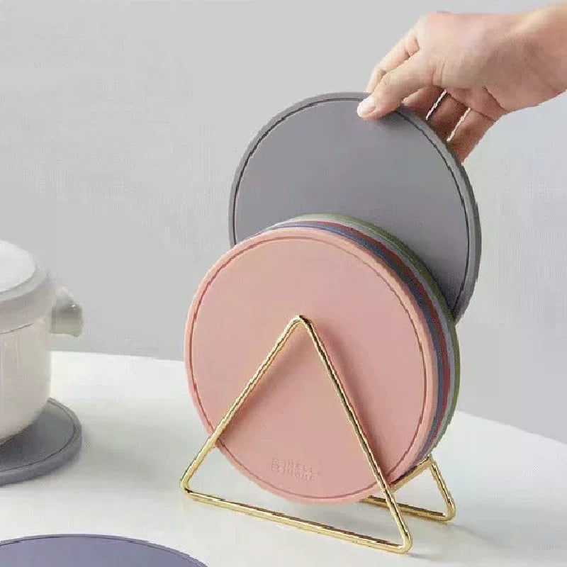 support dessous verre adhésif or minimaliste élégant géométrique résistant durable facileintérieur déco moderne