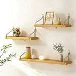 étagères murales bois naturel clips magnétiques moderne minimaliste suspension murale sans perçage multifonction chambre
