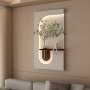 Lampe murale LED plante verte pour couloir moderne - Décoration d'entrée élégante et lumineuse