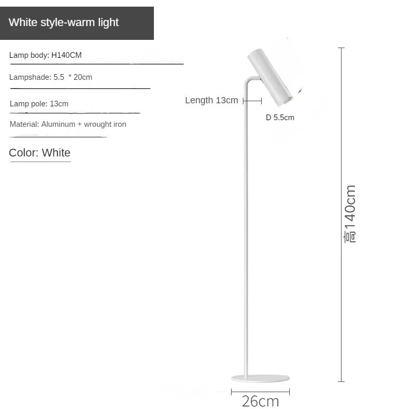 lampe sol led moderne noire luminaire chambre éclairage 11 15w flux 249 2000v