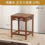 support pot bois sculpté banc tabouret traditionnel décoration patio étagère plant stand organisateurextérieurintérieur