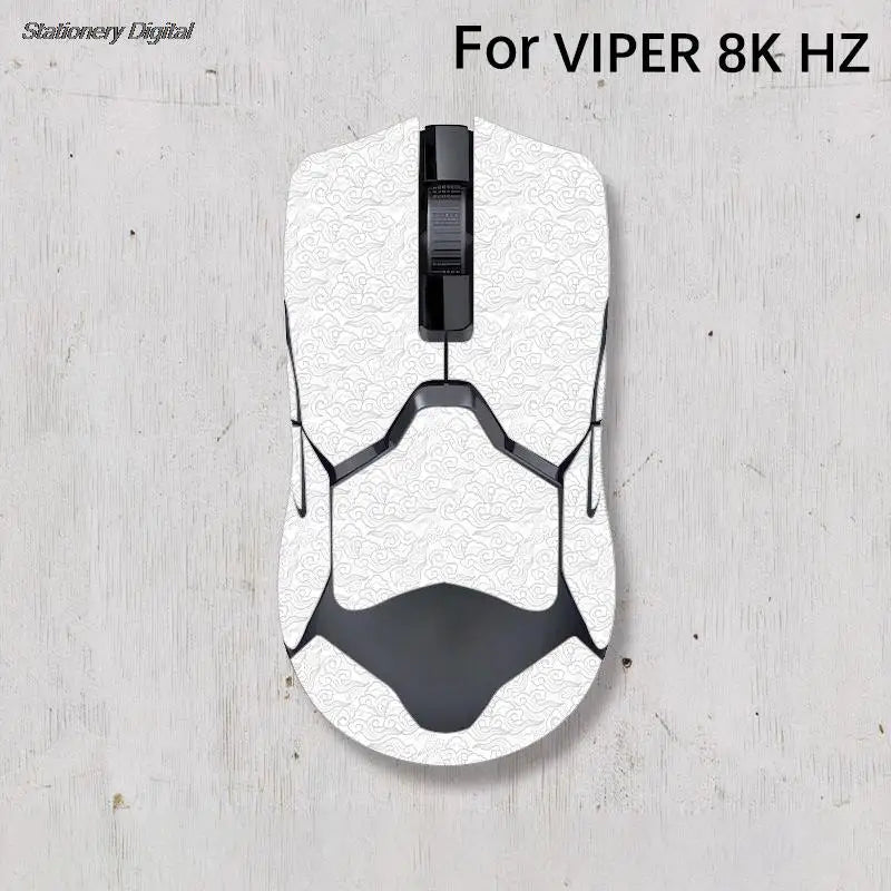 souris ordinateur bande adhésive antidérapante motif floral moderne couleur noir blanc rose