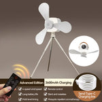 ventilateur portable led rechargeable moderne contrôle tactile noir violet beige
