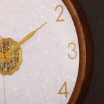 horloge murale moderne or marron asiatique décoratif salle mangerDecoration horloge digitale aiguille