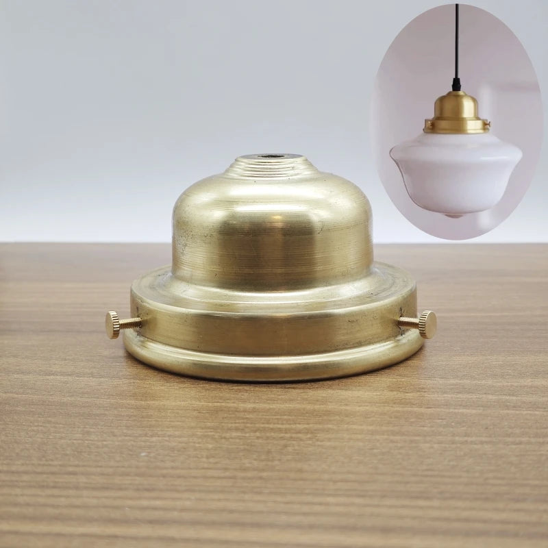 socle lampe doré lisse opaque classique fixations brasure laiton haute qualité