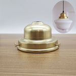 socle lampe doré lisse opaque classique fixations brasure laiton haute qualité