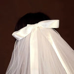 voile mariée blanc tulle fin strass clips métalliques classique élégant translucide