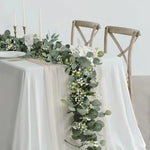 guirlande feuilles artificielles vertes extérieur décoration naturelle rustique vigne accrochéeextérieur fêtes prénuptiales maison