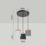 suspension lumineuse moderne minimaliste noir gris blanc matériaux aluminium éclairage led pendentif restaurant cuisine