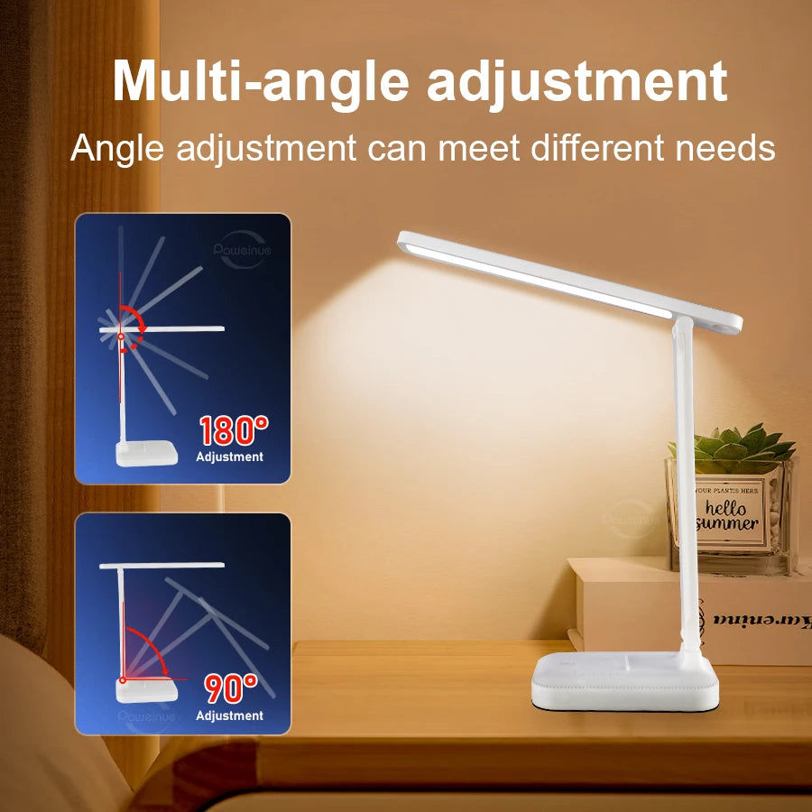 lampe led rechargeable blanc moderne minimaliste base plate flux lumineux variable ab