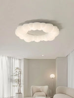 luminaire suspendu moderne blanc sphères diffusion lumineuse chambre salon étude entrée led dimmable