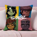 taies d'oreiller dessin animé gorillaz multicolore ultra douces polyester modernes maison hospitalière confortables motifs