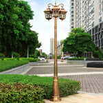 lampe rue or noir vintage élégante éclairage public ip65 led moderne aluminium