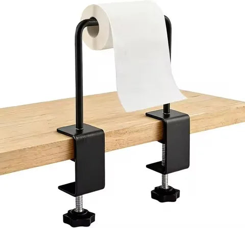 support papier toilette métal vis fixations moderne noir sans motif