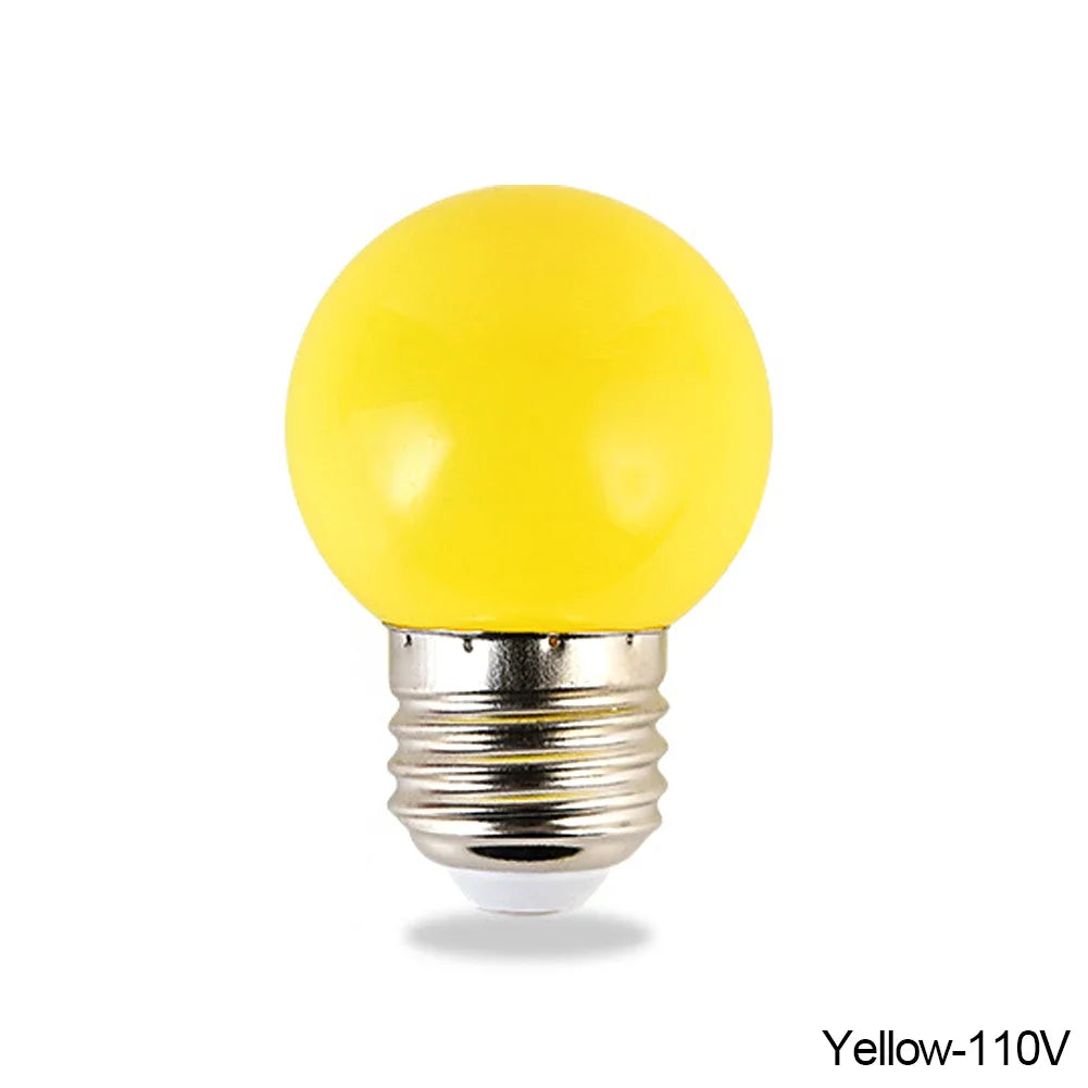 ampoules led colorées rouge bleu blanc jaune orange vert moderne e27 360deg 220v