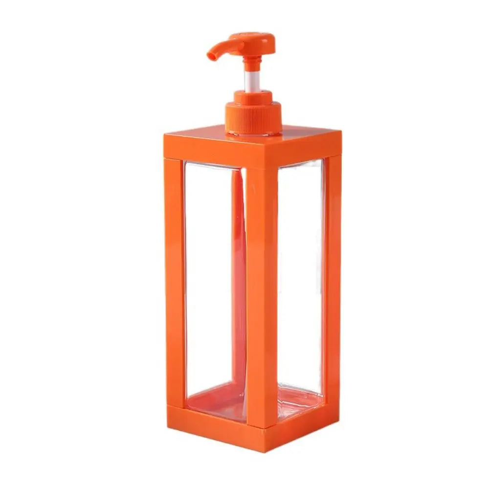 distributeur savon liquide orange noir blanc transparent moderne minimaliste 500ml 750ml 1000ml Pompe rechargeable