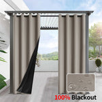 rideau occultant gris moderne salon jardin terrasse intérieur extérieur tissu texturé