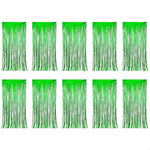 rideau franges métalliques brillantes fête rouge argent doré vert rose violet clips decoration
