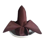 serviettes table rouge bordeaux satinées classiques 48x48cm décoration mariage noël restaurant