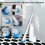 brosse toilette jetable bleu blanc rechargeable nettoyant moderne pratique récharges