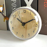 horloge murale decorative chiffres arabes personnages ours mouton verre transparent boite opaque enfantin adorable