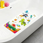 tapis bain moderne transparent perforations ventouses antidérapant doux salle bain