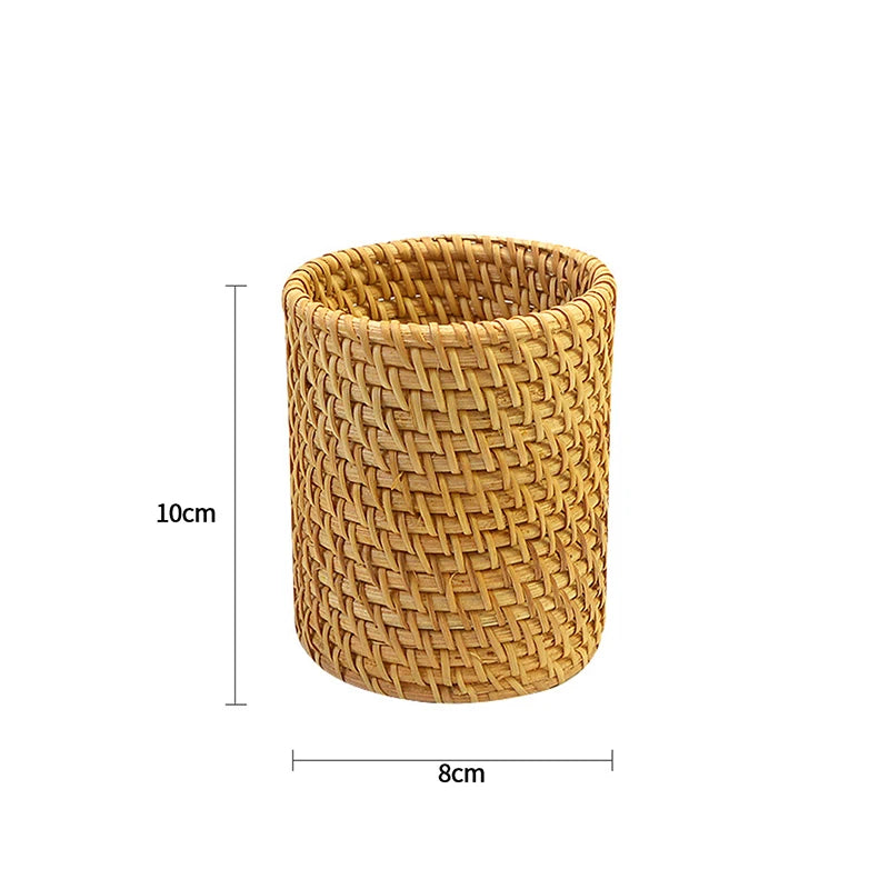 vases rotin tressé naturel rustique décoration maison fleurs séchées réutilisable