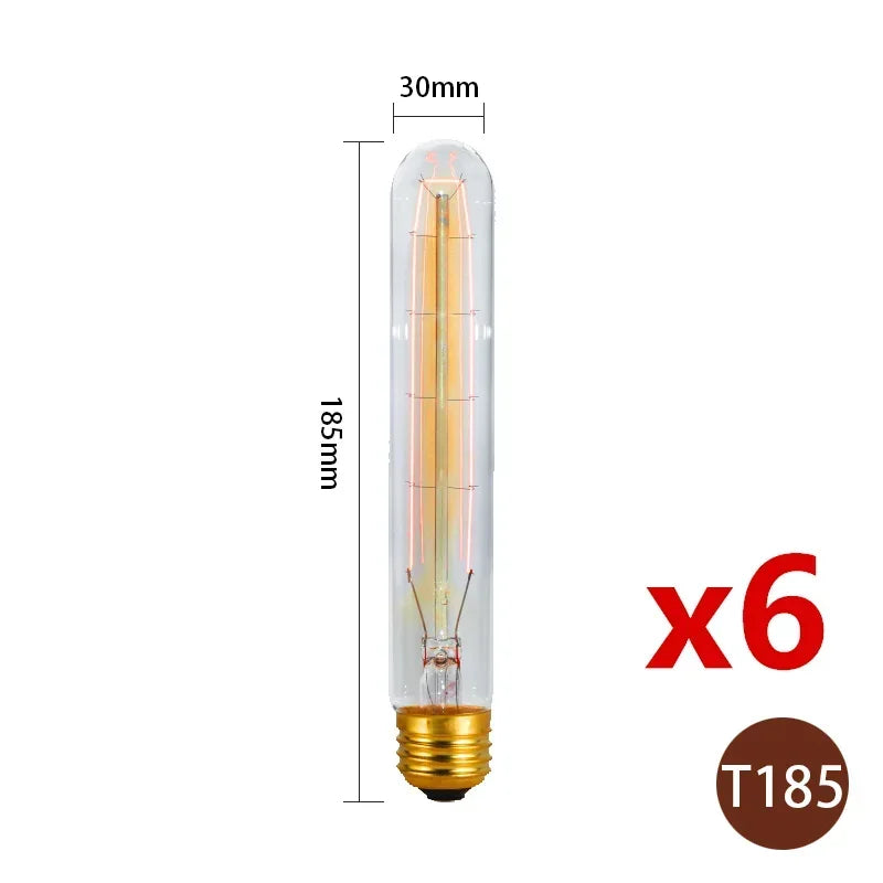 ampoule edison filamente spiral dorée vintage 360° lumens e27 transparente