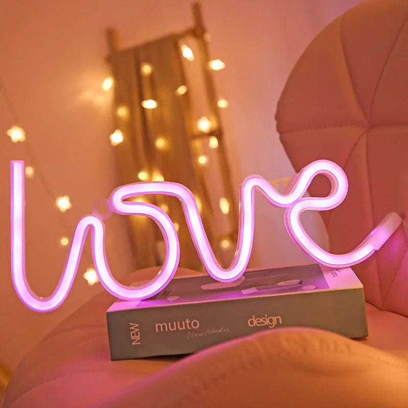 décoration murale néon arc ciel nuages moderne veilleuse USB LED colorée chambre festive