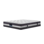 matelas ressorts ensachés 30cm moelleux mousse haute densité tissu floral moderne gris blanc