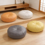 coussin sol moderne orange blanc gris jaune mousse imperméable tatami meditation salon