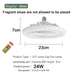 ventilateur moderne lampe led télécommande variateur vitesse luminosité blanc fixations vis