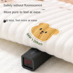 tapis bébé blanc imprimé ours lapins points dorés doux décoratif