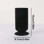 vases noirs marron rayures modernes statuettes bois intérieur salon chambre minimalistes