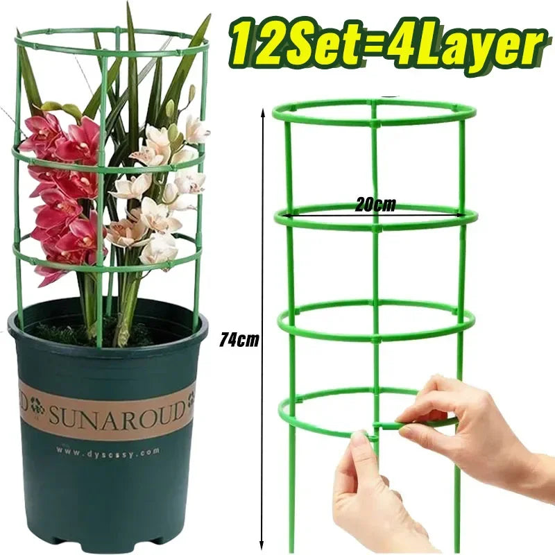 support plantes vert clips moderne arrangement fleurs tige fixation jardinextérieur
