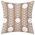 lot housses coussin décoratives motifs géométriques mandalas beige blanc moderne